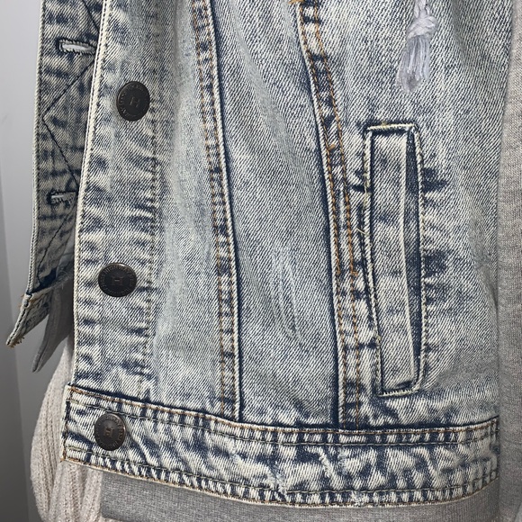 Highway Jeans Sweatshirt Hoodie Denim Jacket - Picture 5 of 7